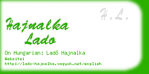 hajnalka lado business card